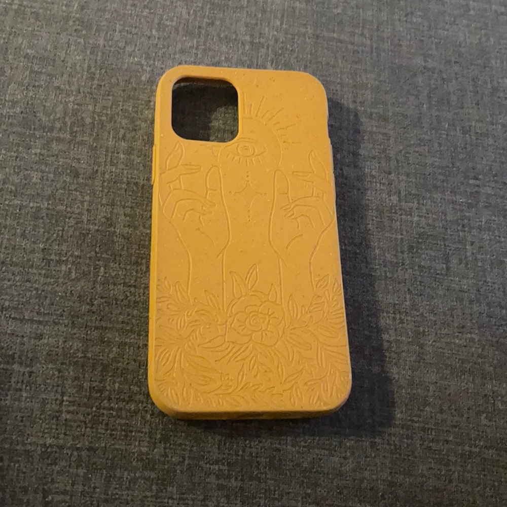 Mustard Yellow Pela IPhone 12 case